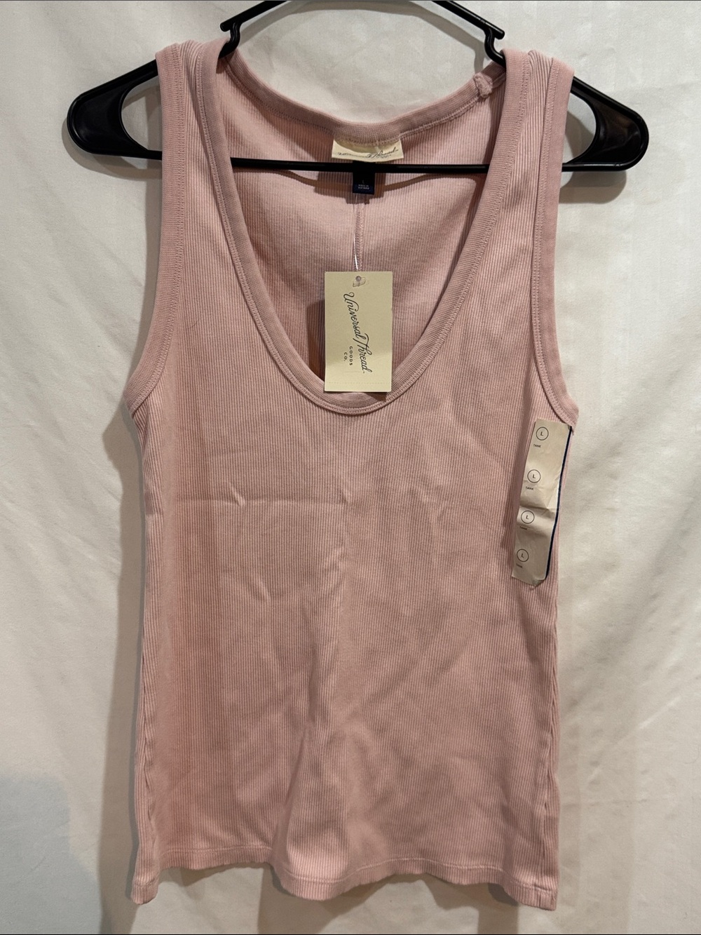 Universal Thread Dusty Pink Ribbed Scoop Tank